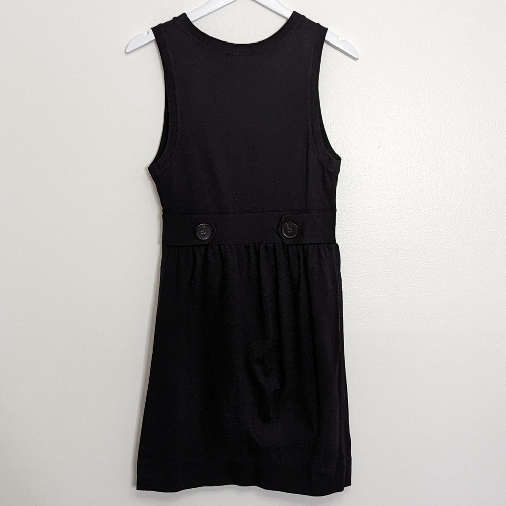 Theory Viscose Polyamide Elastane Stretchy Black Sleeveless Dress Medium - Picture 4 of 10